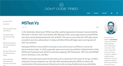 Desktop Screenshot of dontcodetired.com
